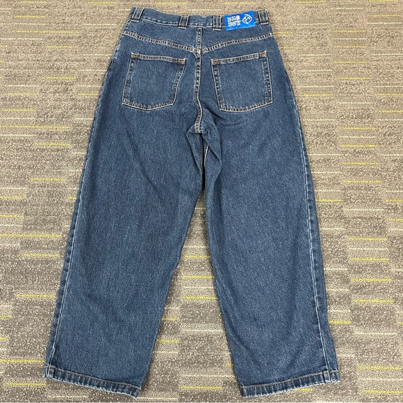 Polar Skate Co. Big Boy Jeans Size Small 32x28 Baggy Blue Skater Y2K Grunge - Picture 8 of 15